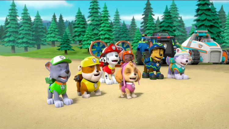 The pups have a good laugh! Blank Meme Template