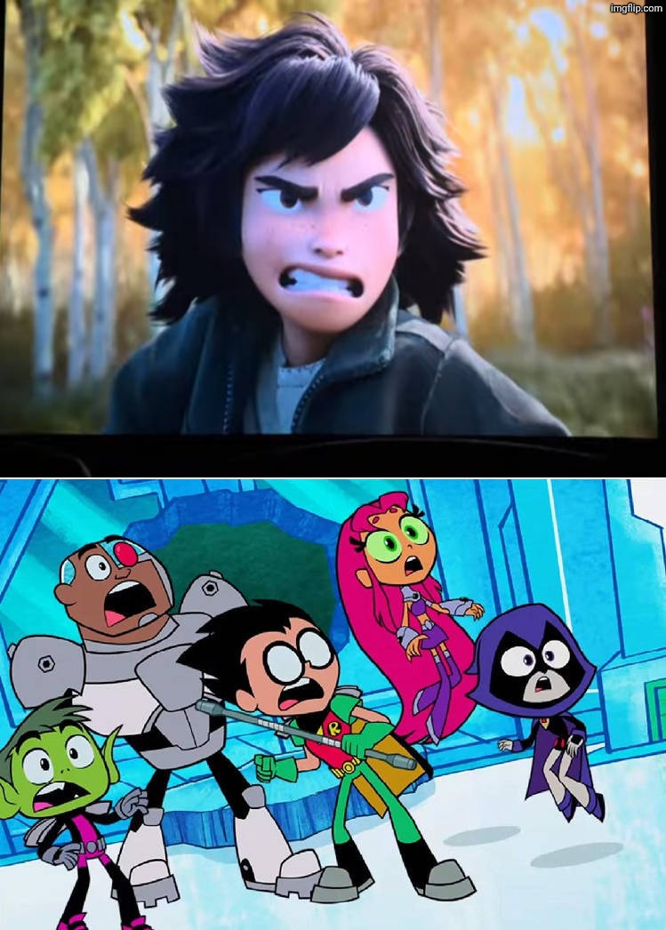 Teen Titans (TTG) is scared of Mabel Tanaka | image tagged in teen titans ttg is scared of who,deviantart,disney,pixar,hoppers,teen titans go | made w/ Imgflip meme maker
