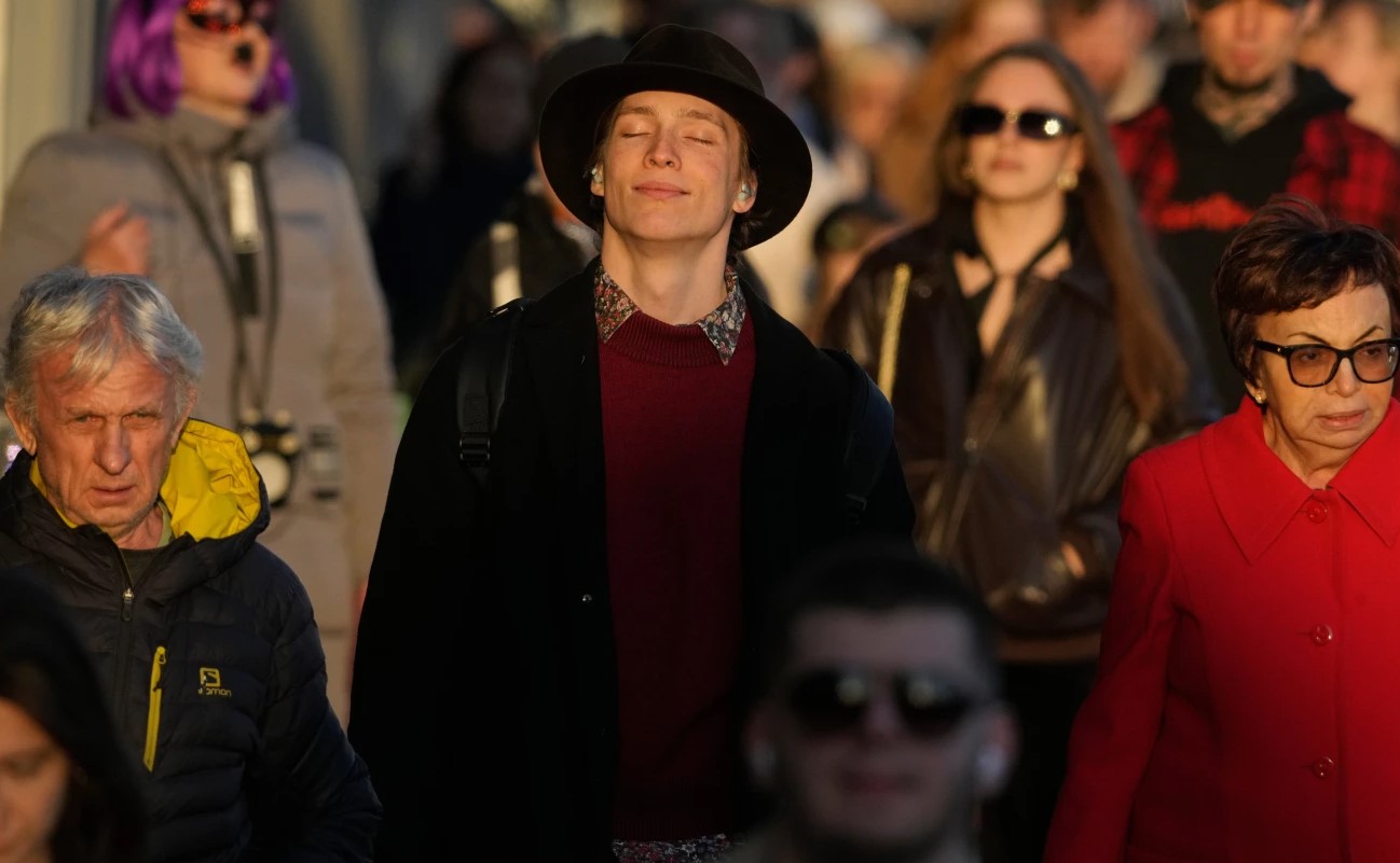 sun on satisfied man Blank Meme Template