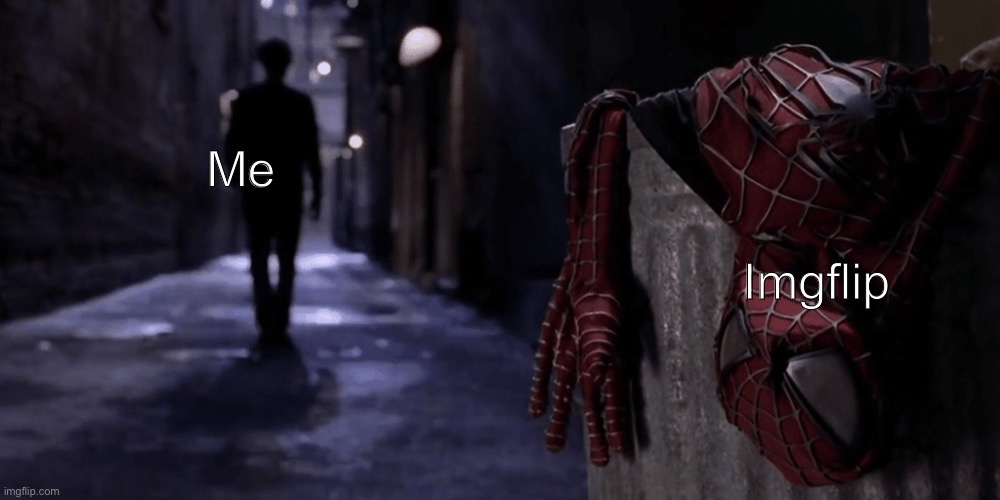 Imgflip is a cesspool of negativity (and these retards will keep calling me an “iPad kid” and that is whay I hate you!) | Me; Imgflip | image tagged in spider-man no more,i hate you | made w/ Imgflip meme maker