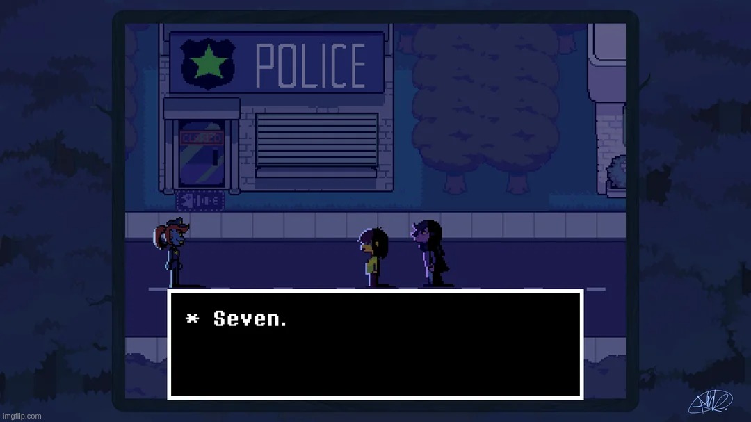 Hey Undyne, how many chapters will Deltarune have? | image tagged in undyne,seven,deltarune,hold up wait a minute something aint right,kris,susie | made w/ Imgflip meme maker