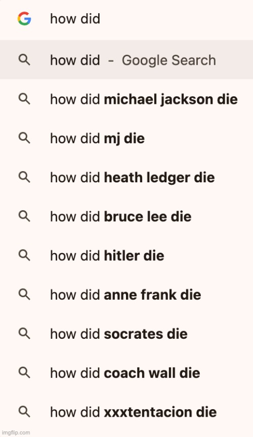 Holy Grim. | image tagged in memes,funny,google,google search,death,67 | made w/ Imgflip meme maker