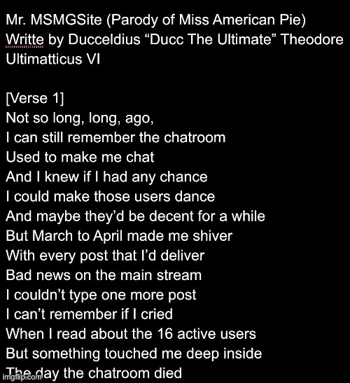 Song parody I’m working on | image tagged in img_5046 png | made w/ Imgflip meme maker
