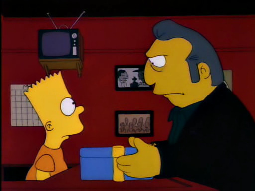 Bart and Fat Tony Blank Meme Template