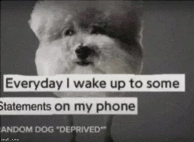 Everyday I wake up to some statements on my phone | image tagged in everyday i wake up to some statements on my phone | made w/ Imgflip meme maker