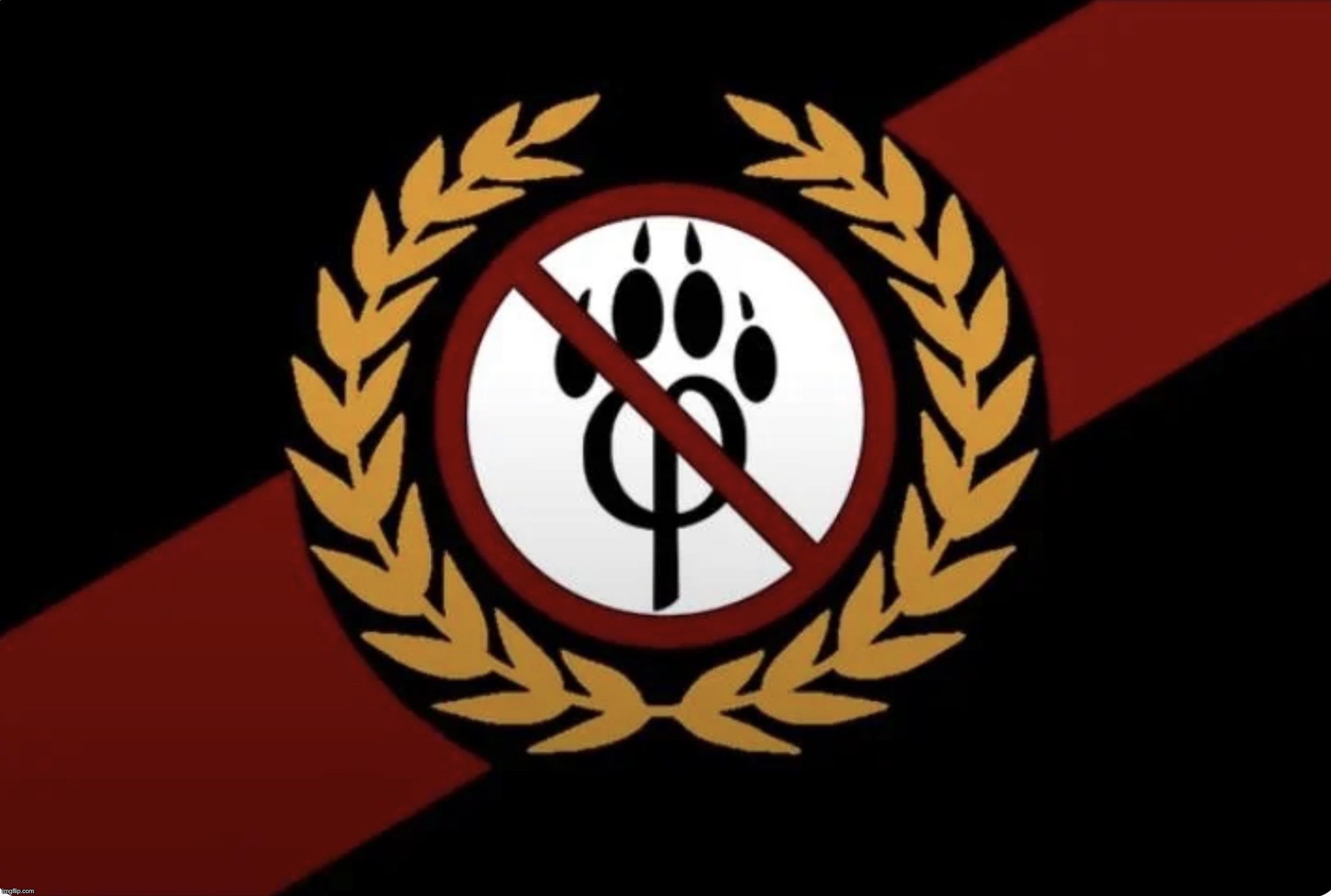 official new flag of the antifurrycorps | image tagged in img_2704 jpeg | made w/ Imgflip meme maker