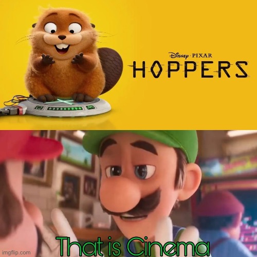 Luigi Calls Hoppers (2026) Cinema | image tagged in disney,pixar,luigi,super mario,deviantart,memes | made w/ Imgflip meme maker