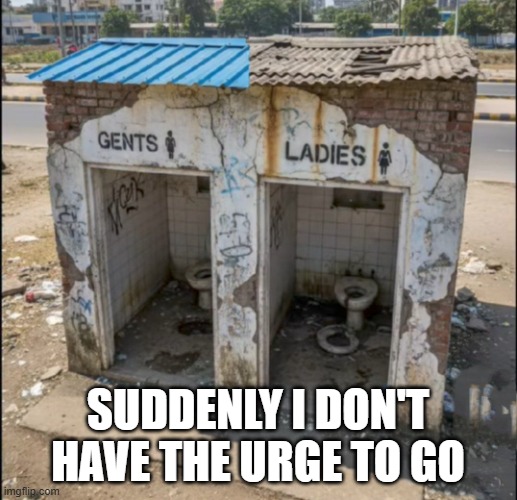 Cursed Toity | Suddenly I don't have the urge to go | image tagged in cursed image | made w/ Imgflip meme maker