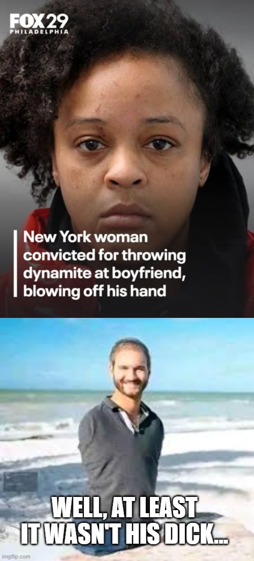 Lost Hand | well, at least it wasn't his dick... | image tagged in 681945679_1420343236794801_5803665752886848332_n jpg,armless man | made w/ Imgflip meme maker