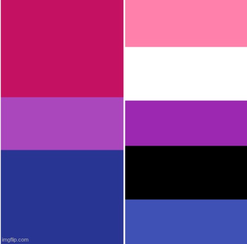Bi and Genderfluid | image tagged in bi and genderfluid | made w/ Imgflip meme maker