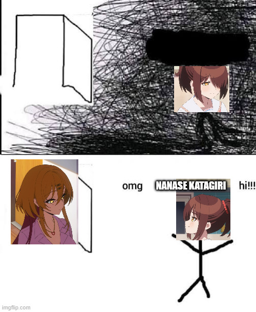 Omg x hii | Nanase Katagiri | image tagged in omg x hii | made w/ Imgflip meme maker
