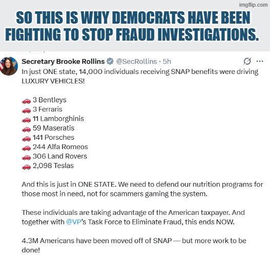 This is why democrats are trying to stop fraud investigations | So this is why democrats have been fighting to stop fraud investigations. | made w/ Imgflip meme maker