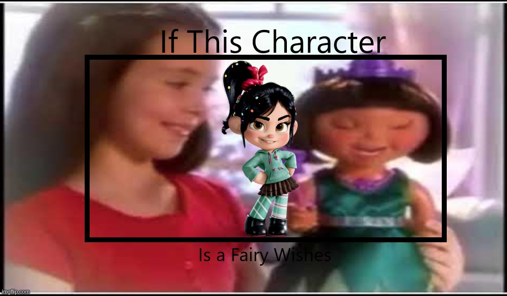 If Vanellope Von Schweetz is a Fairy Wishes | image tagged in if this character is a fairy wishes,vanellope von schweetz,wreck it ralph,disney princess,sugar rush,fairy wishes | made w/ Imgflip meme maker