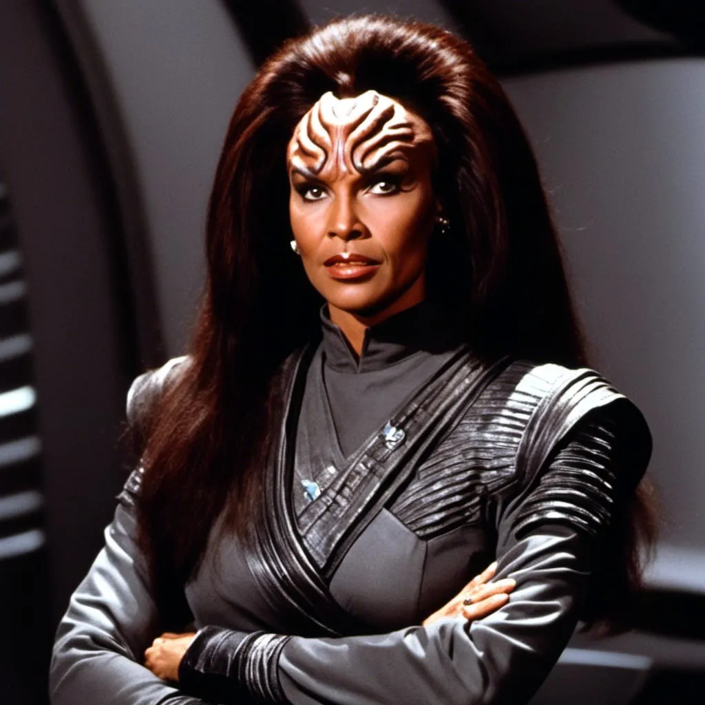 ANOYED KLINGON WOMAN Blank Meme Template