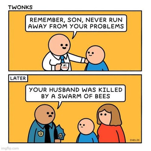 Bees | image tagged in bees,bee,problem,problems,comics,comics/cartoons | made w/ Imgflip meme maker