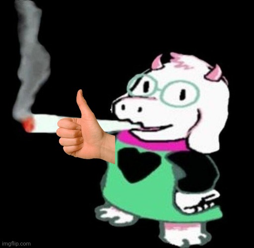 Ralsei smoking a fat one | image tagged in ralsei smoking a fat one | made w/ Imgflip meme maker