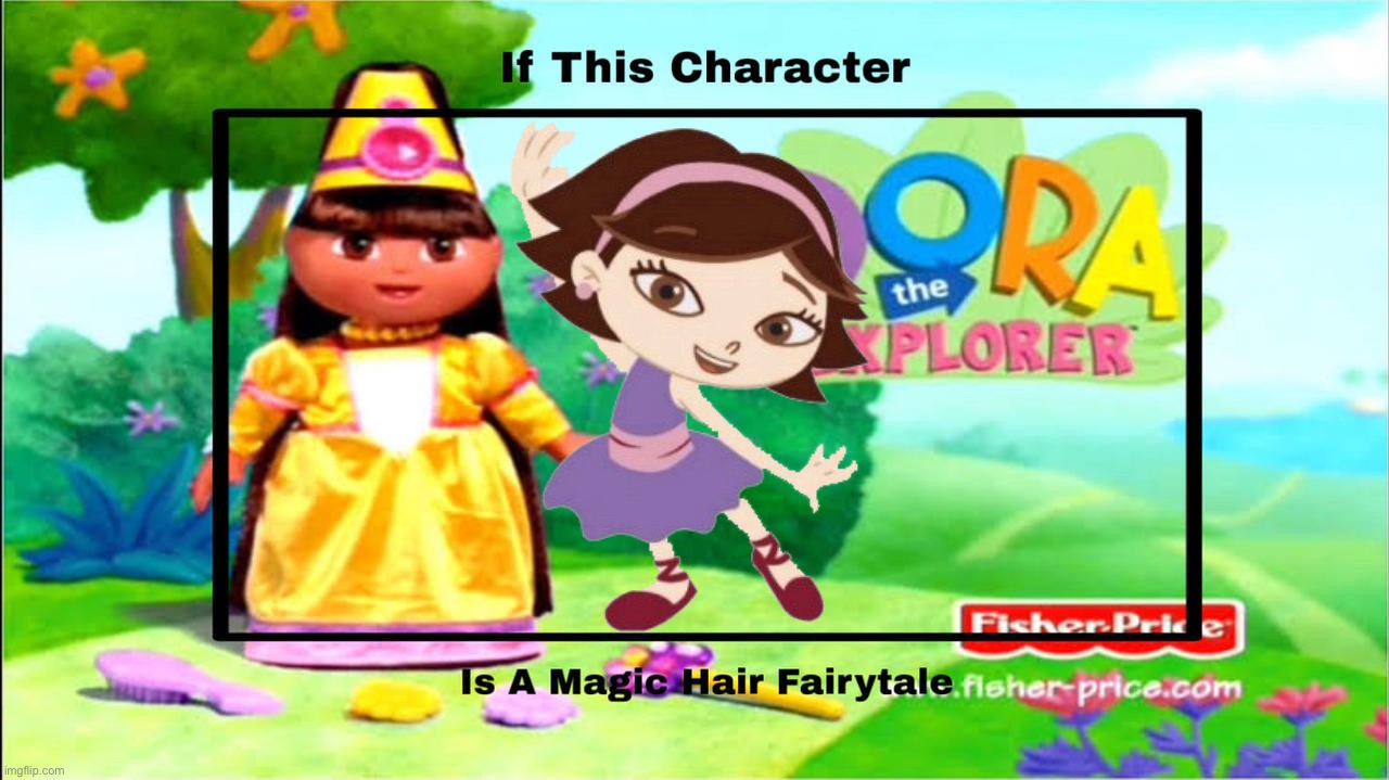 If June is a Magic Hair Fairytale | image tagged in if this character is a magic hair fairytale,little einsteins,june,magic hair,fairytale,magic hair fairytale | made w/ Imgflip meme maker