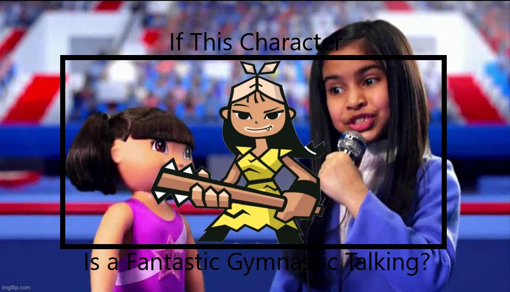 If Alpha Girl Latifah is a Fantastic Gymanastic | image tagged in if this character is a fantastic gymanastic t,fantastic gymanastic,alpha girl,hero 108,alpha girl latifah,gymnastics | made w/ Imgflip meme maker