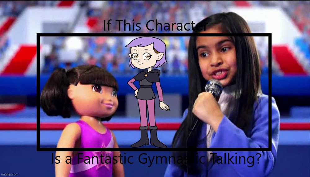 If Amity Blight is a Fantastic Gymanastic | image tagged in if this character is a fantastic gymanastic t,gymnastics,gymnastic,the owl house,amity blight,i am better than you the owl house | made w/ Imgflip meme maker