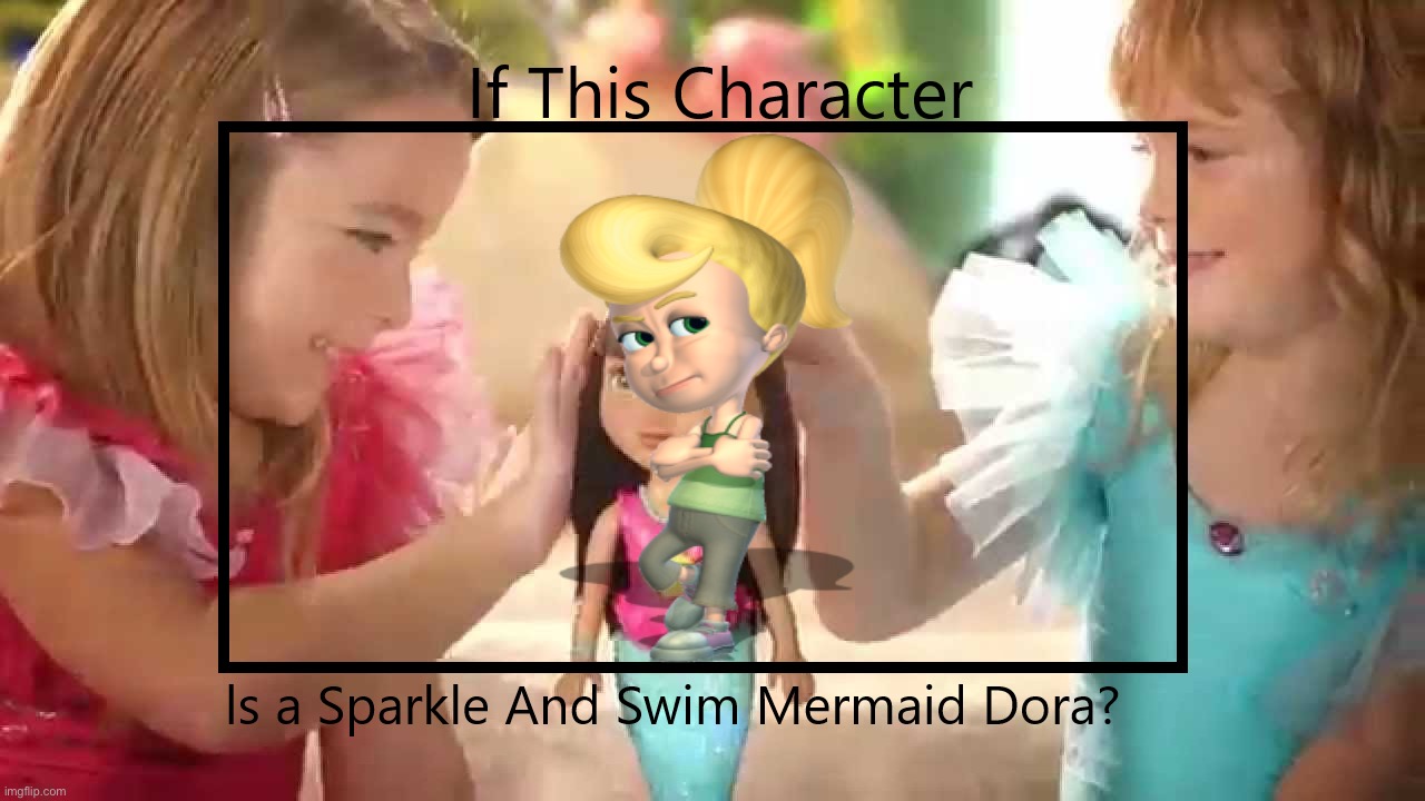 If Cindy Vortex is a Sparkle and Swim Mermaid | image tagged in if this character is a sparkle asmd,sparkle and swim mermaid,jimmy neutron,cindy vortex | made w/ Imgflip meme maker