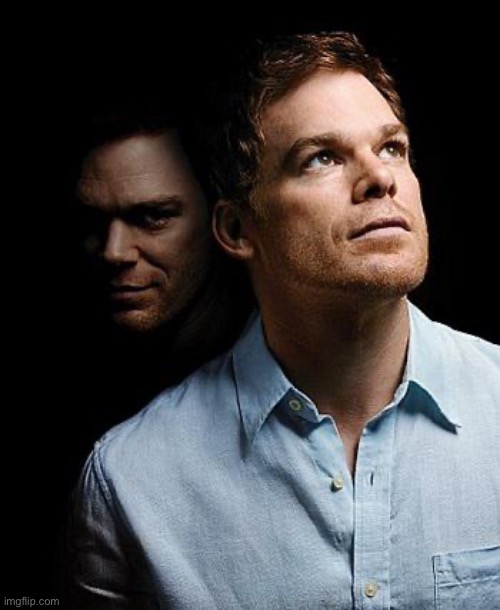 Dexter Morgan double life | image tagged in dexter morgan double life | made w/ Imgflip meme maker