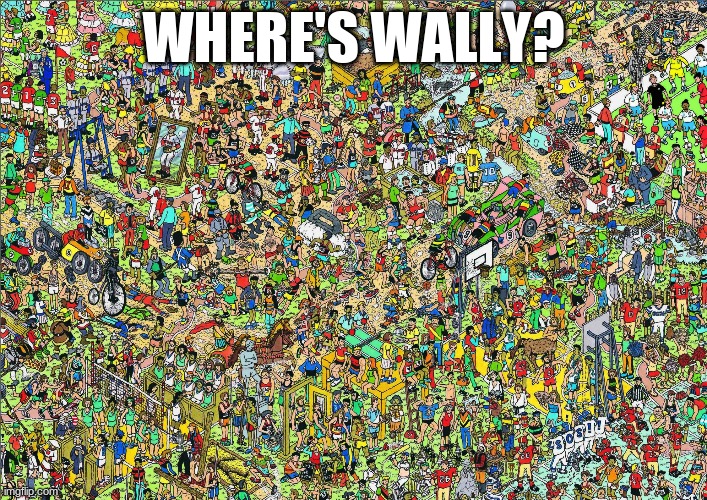 where | where's wally? | image tagged in where's wally | made w/ Imgflip meme maker