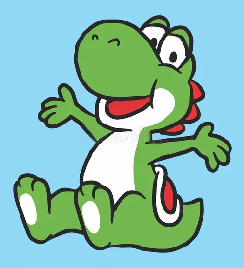 High Quality Cute Happy Yoshi Blank Meme Template
