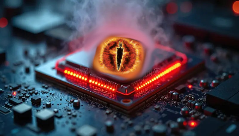 cpu blowing sauron smokes Blank Meme Template