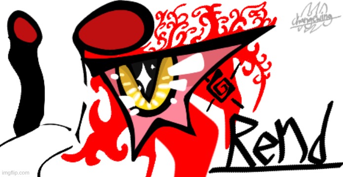 oc art thingy bc ye :3 | image tagged in rend wallpaper looking ass thingy png | made w/ Imgflip meme maker