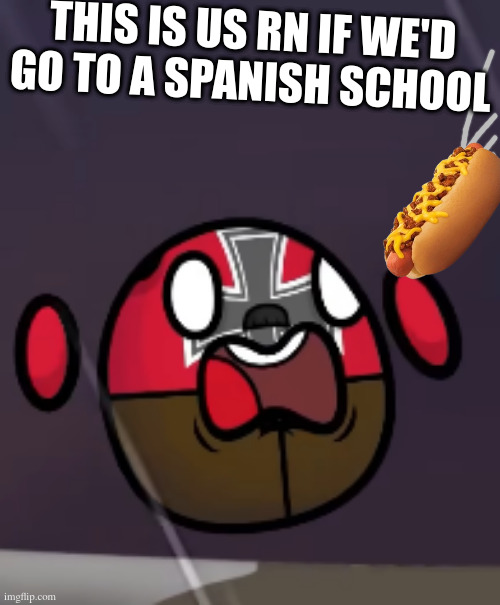 AAAA I SCARED | this is us rn if we'd go to a spanish school | image tagged in aaaa i scared | made w/ Imgflip meme maker