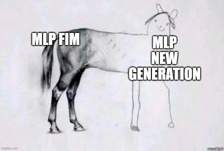 Happy Ending Override | MLP FIM; MLP New Generation | image tagged in horse drawing | made w/ Imgflip meme maker