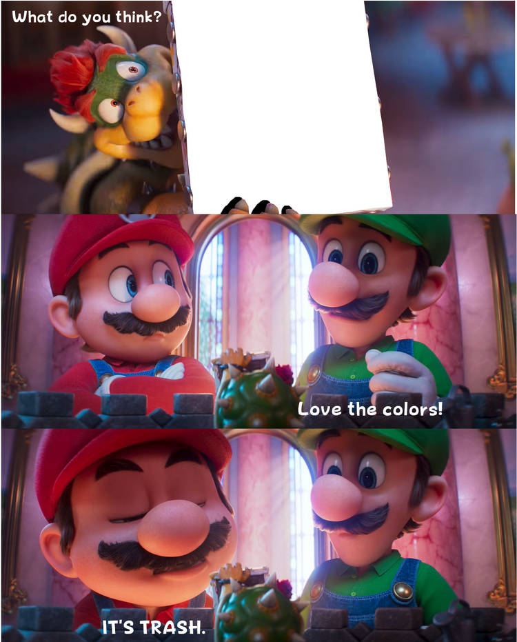 The Super Mario Galaxy Movie: Art Meme Template Blank Meme Template