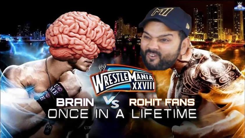 Brain vs CSK fans Blank Meme Template