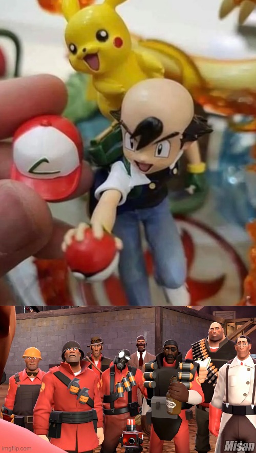 My Eyes! | image tagged in ash,bald | made w/ Imgflip meme maker