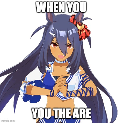 Hishi Amazon | when you you the are | image tagged in hishi amazon | made w/ Imgflip meme maker