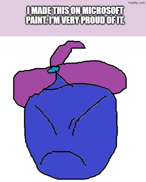 The Great Flocci from Block Tales. | I made this on Microsoft Paint. I'm very proud of it. | image tagged in roblox | made w/ Imgflip meme maker