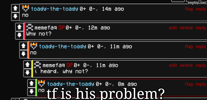 Screenshot 2026-04-29 at 10-14-02 Post - MSMG.png | tf is his problem? | image tagged in screenshot 2026-04-29 at 10-14-02 post - msmg png | made w/ Imgflip meme maker