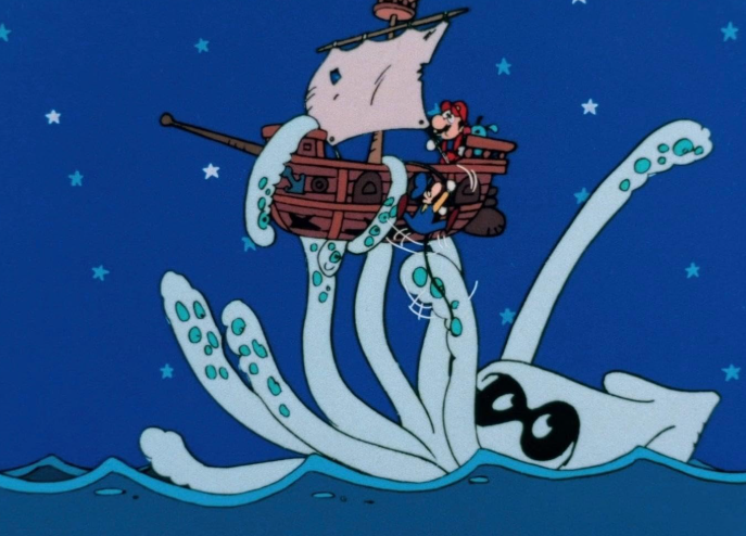 Blooper Grabs the Airship Blank Meme Template