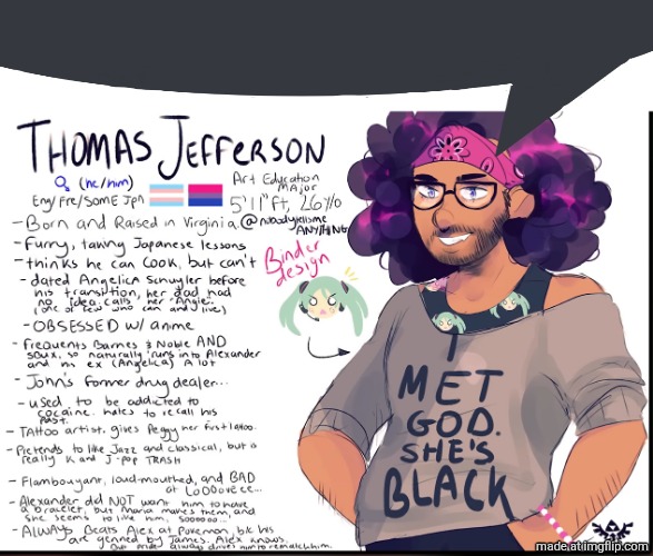 thomas jefferson miku binder | image tagged in thomas jefferson miku binder | made w/ Imgflip meme maker