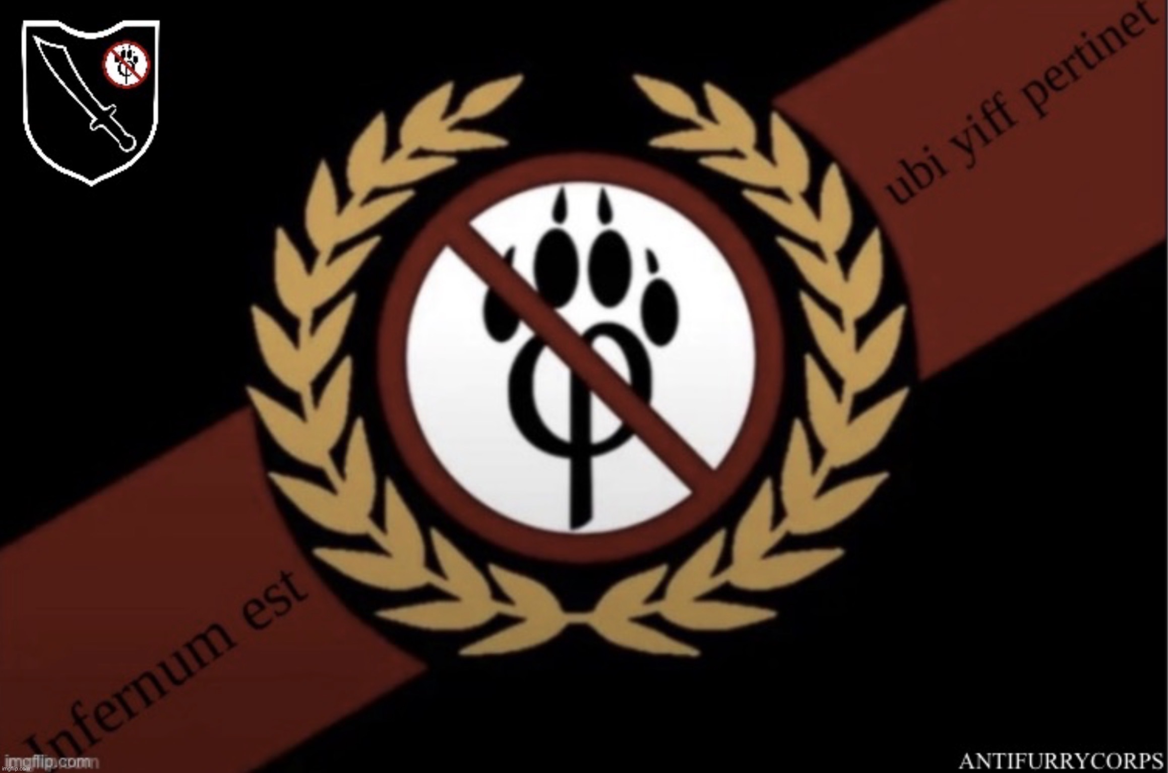 from a design standpoint how do you feel about this anti furry flag? no arguing plz | made w/ Imgflip meme maker