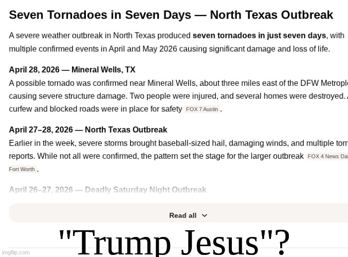 Final Notice, CONFIRMED. | "Trump Jesus"? | image tagged in prince | made w/ Imgflip meme maker