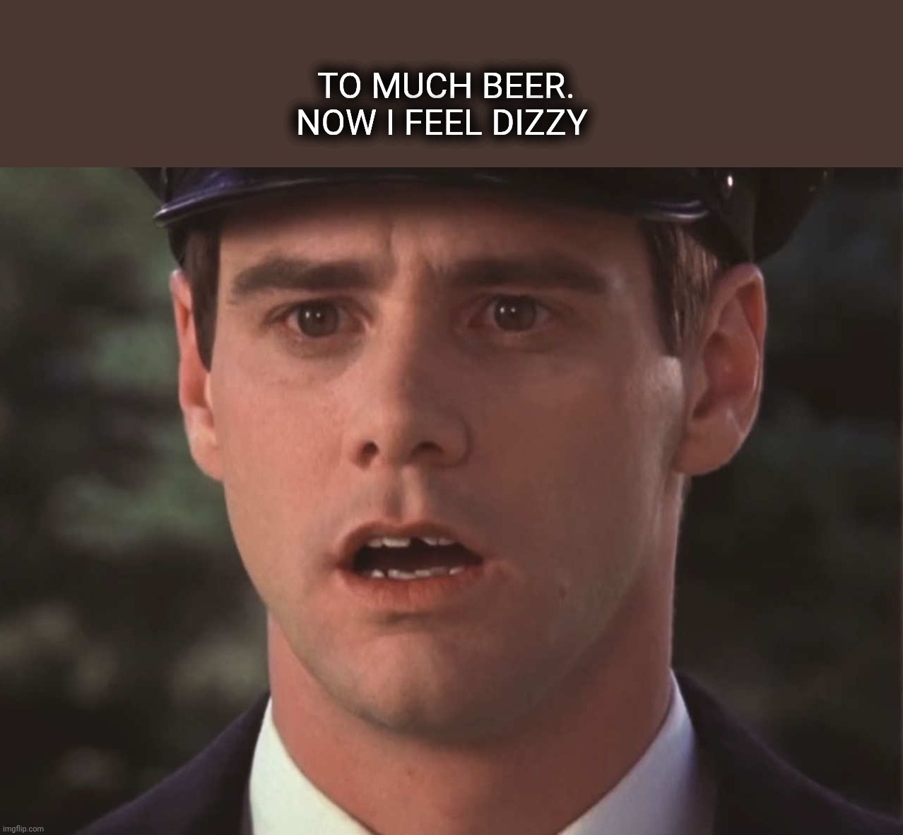 Sudden Realization Lloyd | To much beer. Now i feel dizzy | image tagged in sudden realization lloyd | made w/ Imgflip meme maker