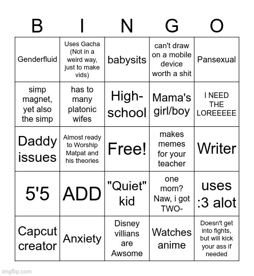 Alicia_Roo Bingo | image tagged in alicia_roo bingo | made w/ Imgflip meme maker
