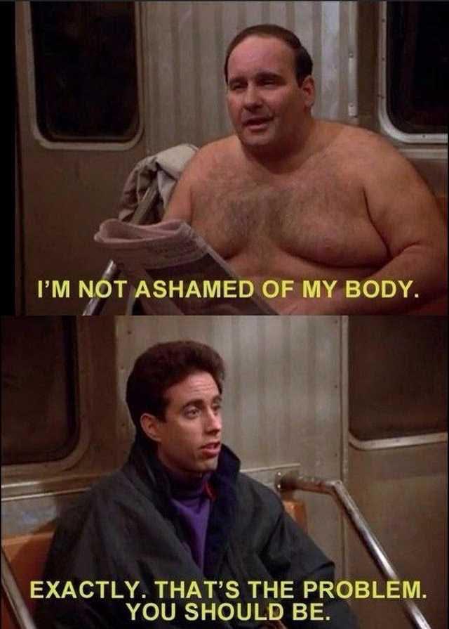 Ashamed Seinfeld Blank Meme Template