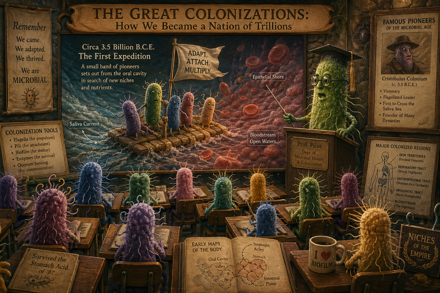 The Great Microbial Age of Exploration Blank Meme Template