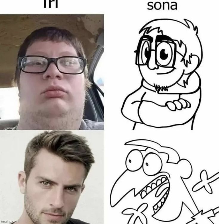 Dawg I love drawing myself but every time I do I feel like the top guy of this image | made w/ Imgflip meme maker