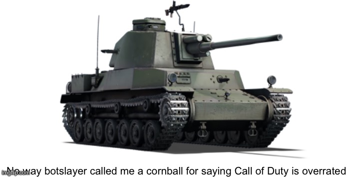 type 4 chi to | No way botslayer called me a cornball for saying Call of Duty is overrated | image tagged in type 4 chi to | made w/ Imgflip meme maker