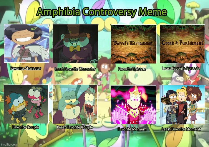 My Amphibia controversy meme | image tagged in amphibia,controversy,deviantart,opinion,disney,disney channel | made w/ Imgflip meme maker