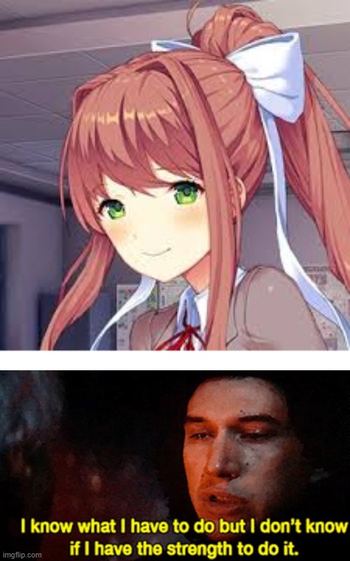 Low effort | image tagged in monika | made w/ Imgflip meme maker
