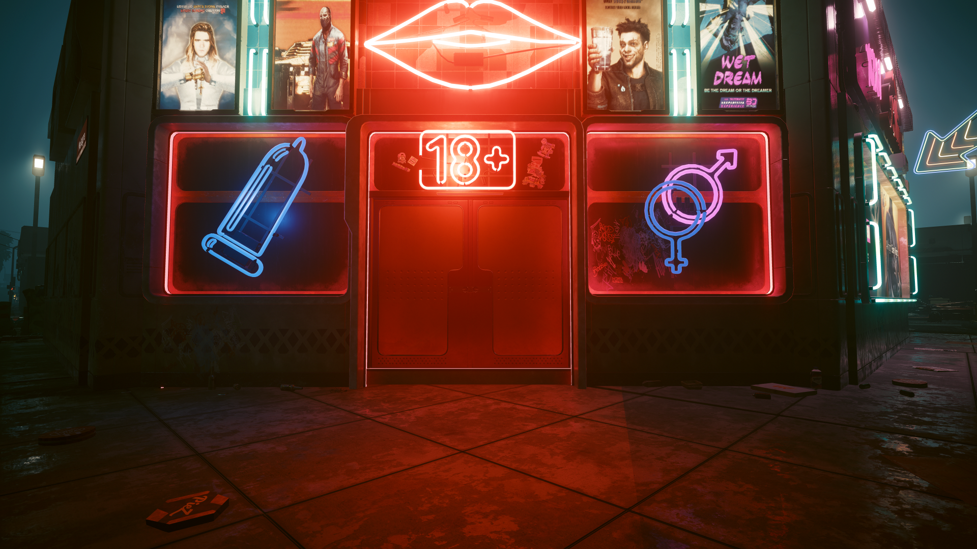 Cyberpunk 2077 Sex Club Blank Meme Template